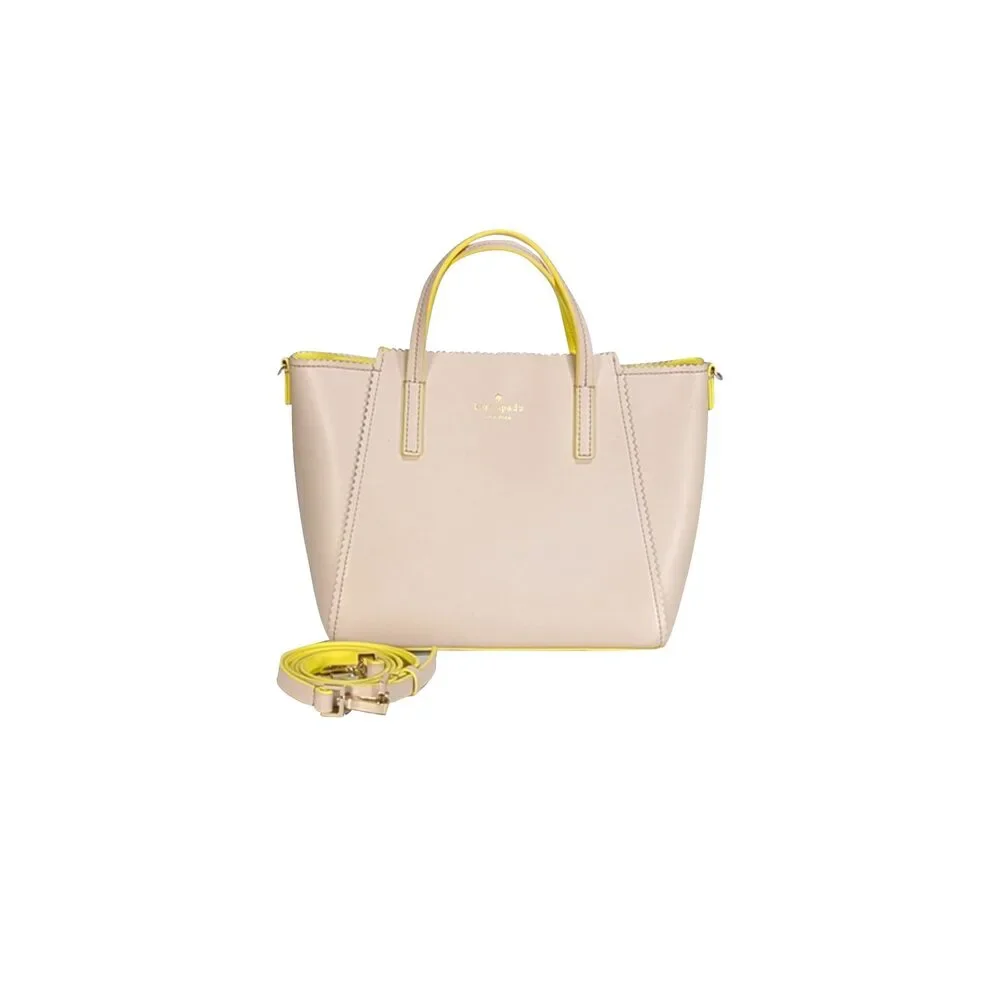 Kate Spade - Beige Scallop Trim Satchel Bag